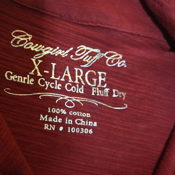 ❗️Edgy Cowgirl Tuff XL Maroon Cotton Zip Up Jacket GIFT READY❗️ - Picture 2 of 6